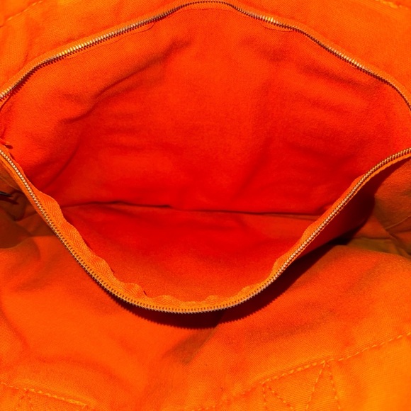 Hermes Toile Fourre Tout MM Orange tote GUC - Picture 12 of 12